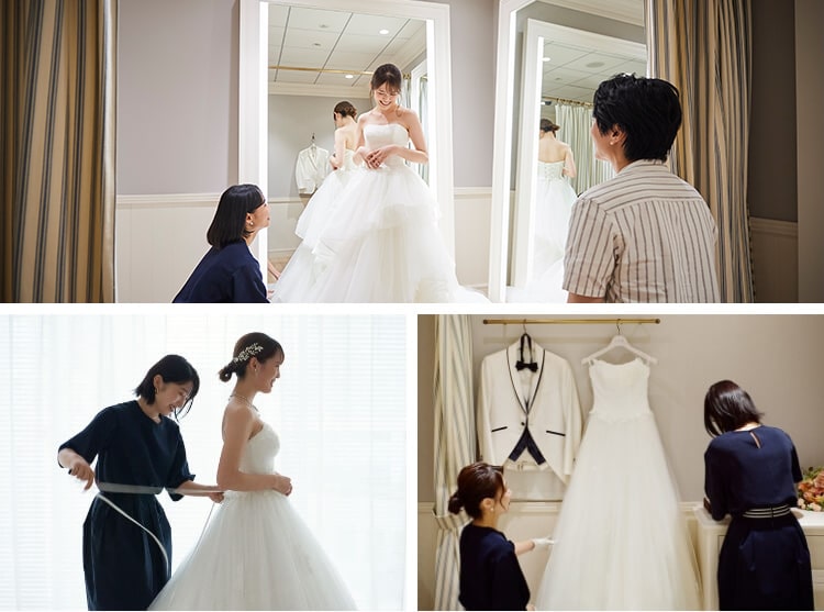 ウエディングドレスのご試着・決定