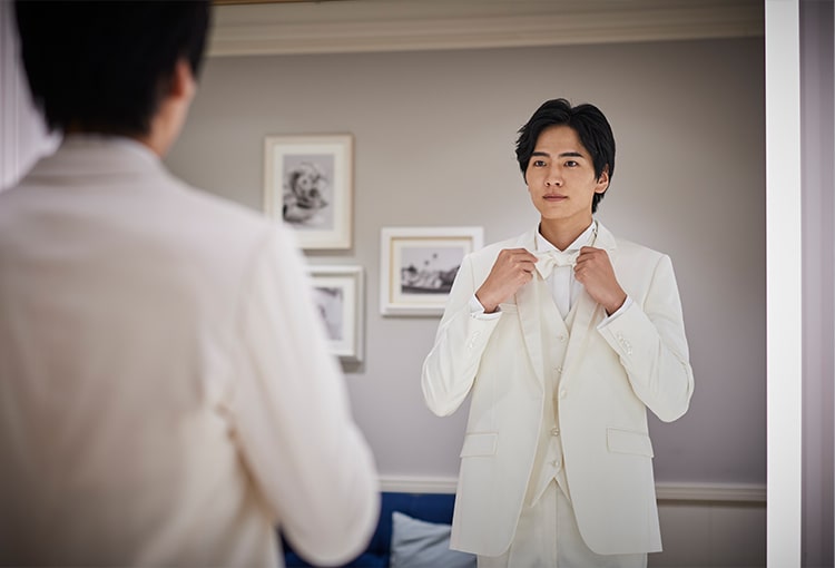 タキシードのご試着・決定と最終フィッティング